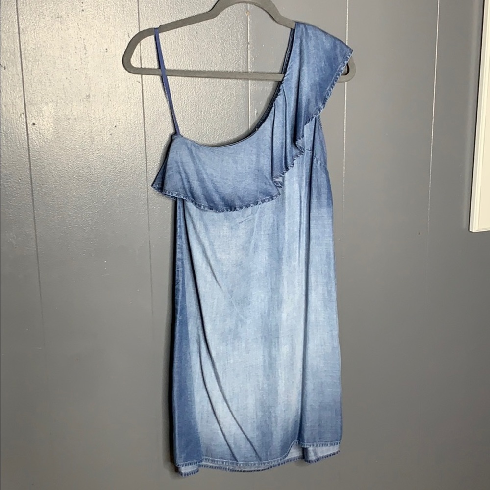 CLOTH & STONE One Shoulder Ruffle Dress XS - Picture 3 of 7